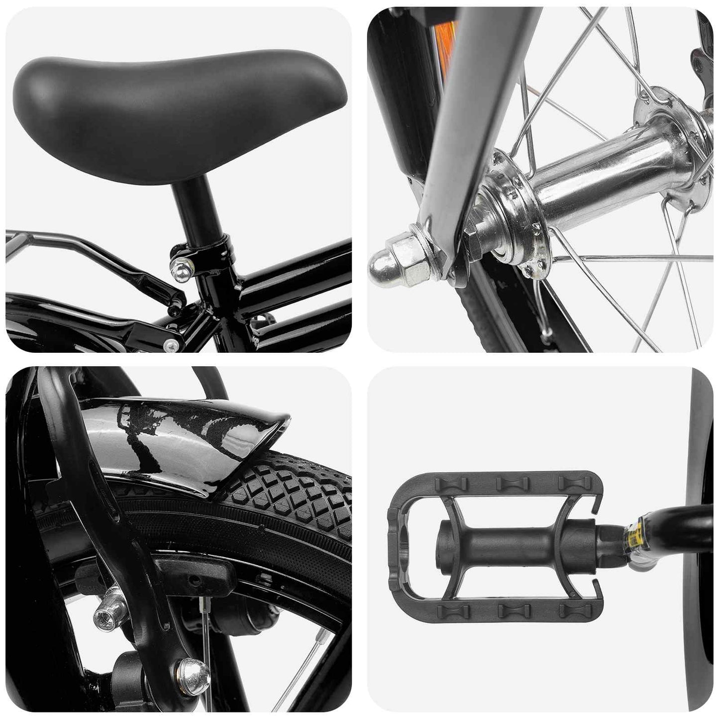 Kinderfiets 14 Inch voor 3-5 jaar oud Zwart is nu te koop bij PeponiXL, paradijselijk wonen!