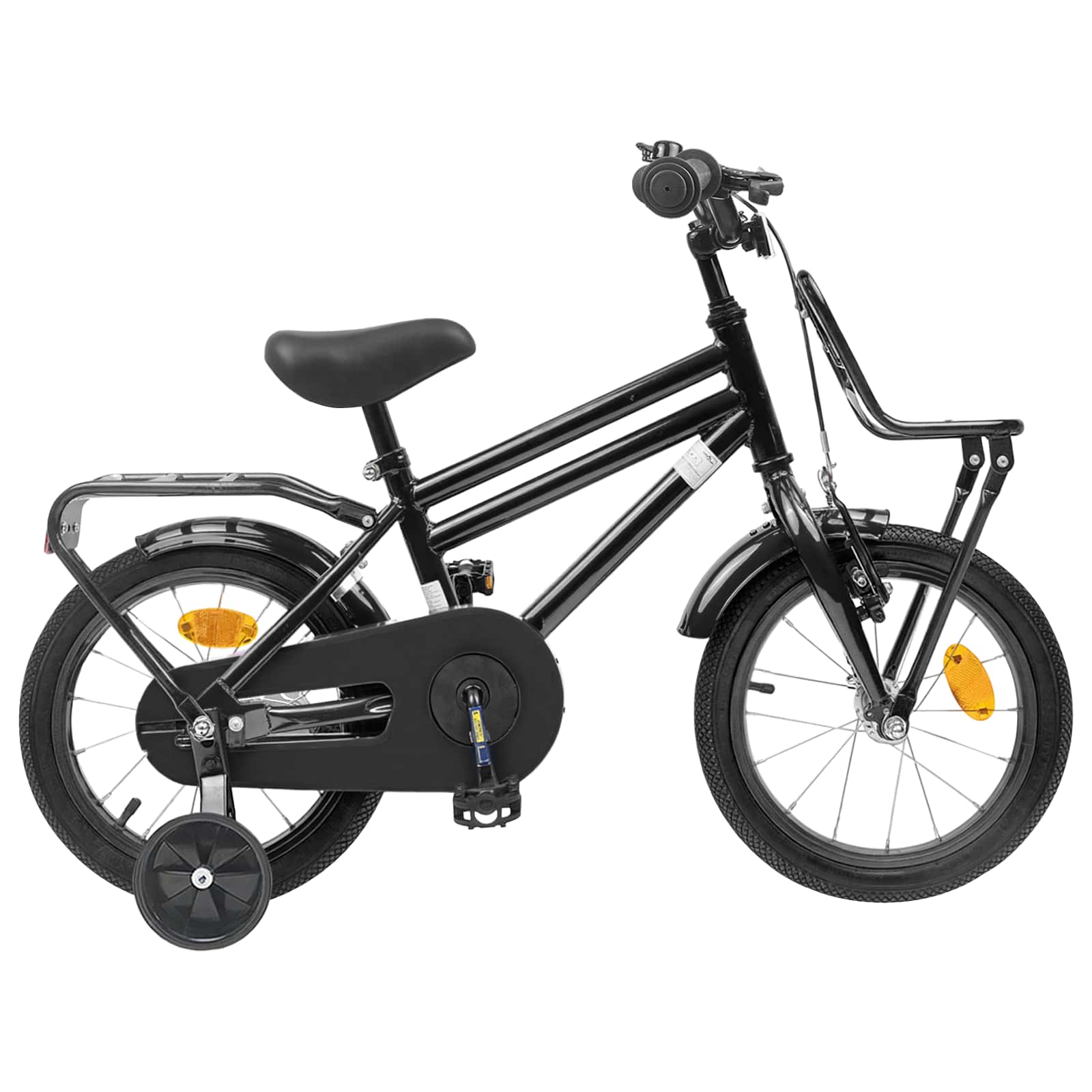 Kinderfiets 14 Inch voor 3-5 jaar oud Zwart is nu te koop bij PeponiXL, paradijselijk wonen!