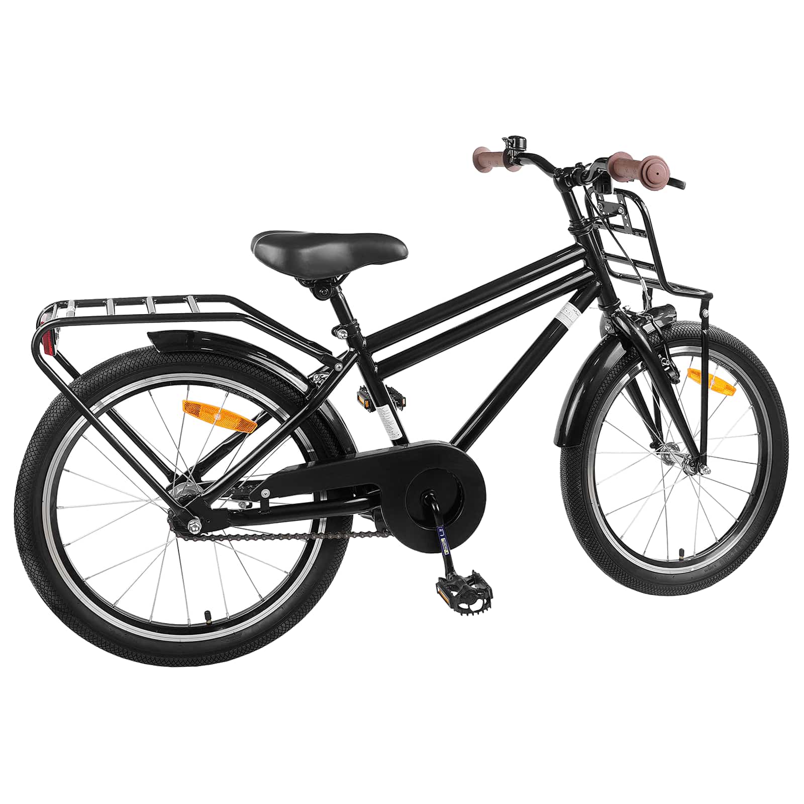 Kinderfiets 18 Inch voor 5-7 jaar Zwart is nu te koop bij PeponiXL, paradijselijk wonen!