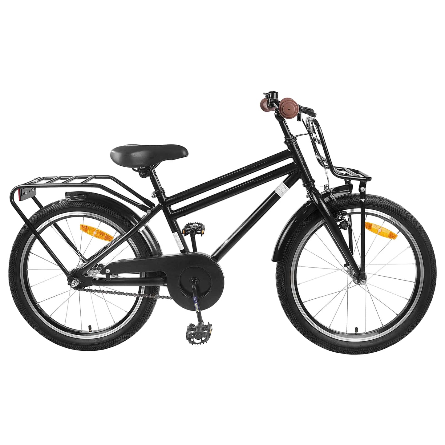 Kinderfiets 18 Inch voor 5-7 jaar Zwart is nu te koop bij PeponiXL, paradijselijk wonen!