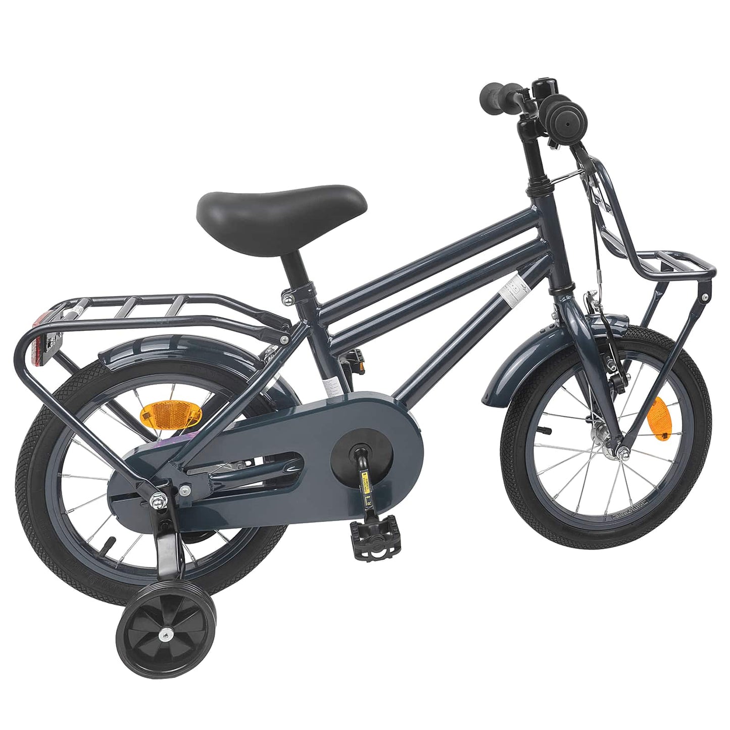 Kinderfiets 14 Inch voor 3-5 jaar oud Donkergrijs is nu te koop bij PeponiXL, paradijselijk wonen!