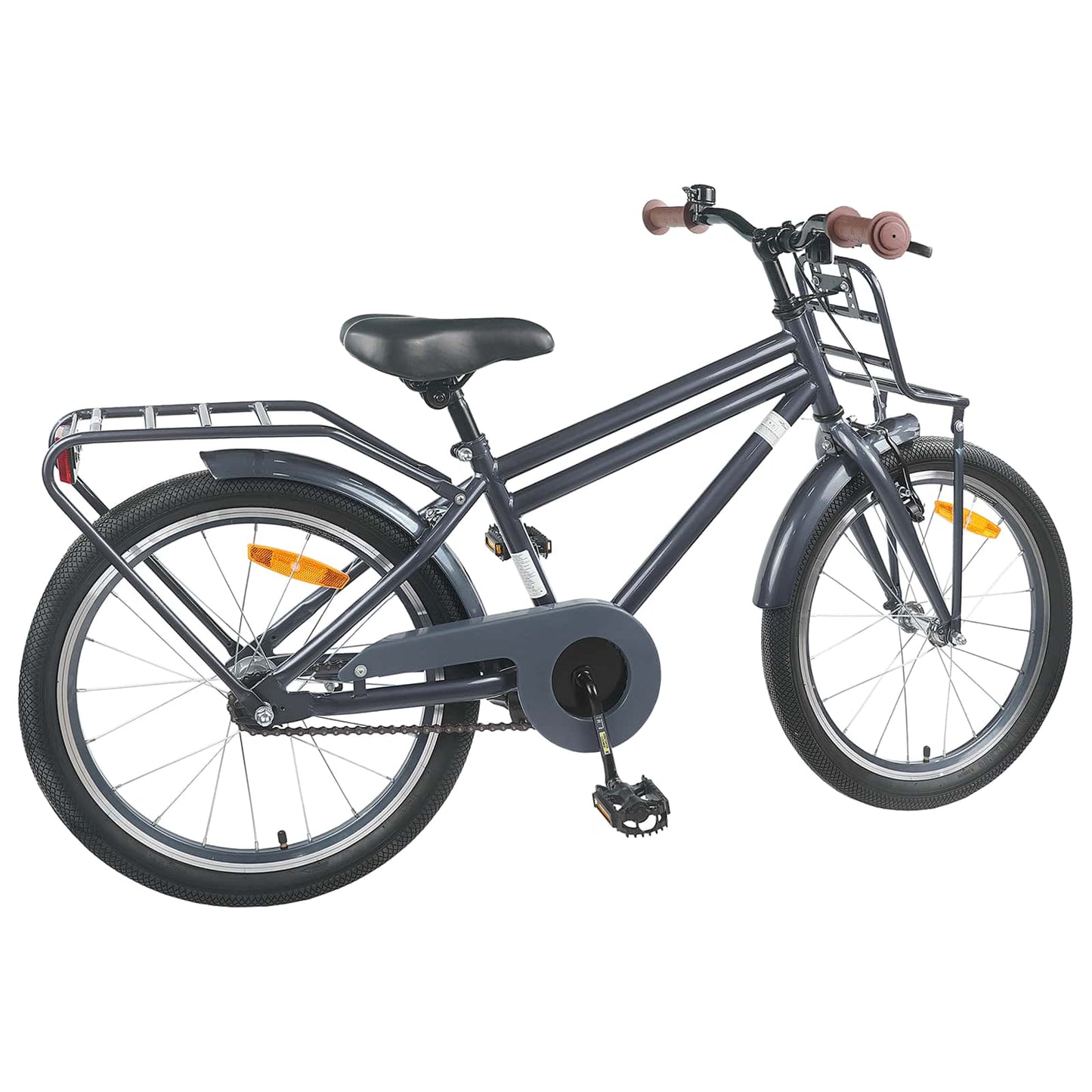 Kinderfiets 22 Inch voor 7-12 jaar oud Donkergrijs is nu te koop bij PeponiXL, paradijselijk wonen!