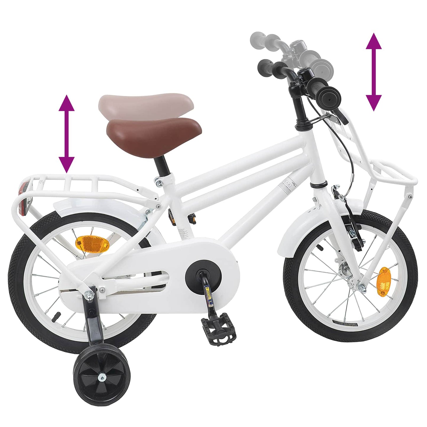 Kinderfiets 12 Inch voor 2-4 jaar oud Wit is nu te koop bij PeponiXL, paradijselijk wonen!