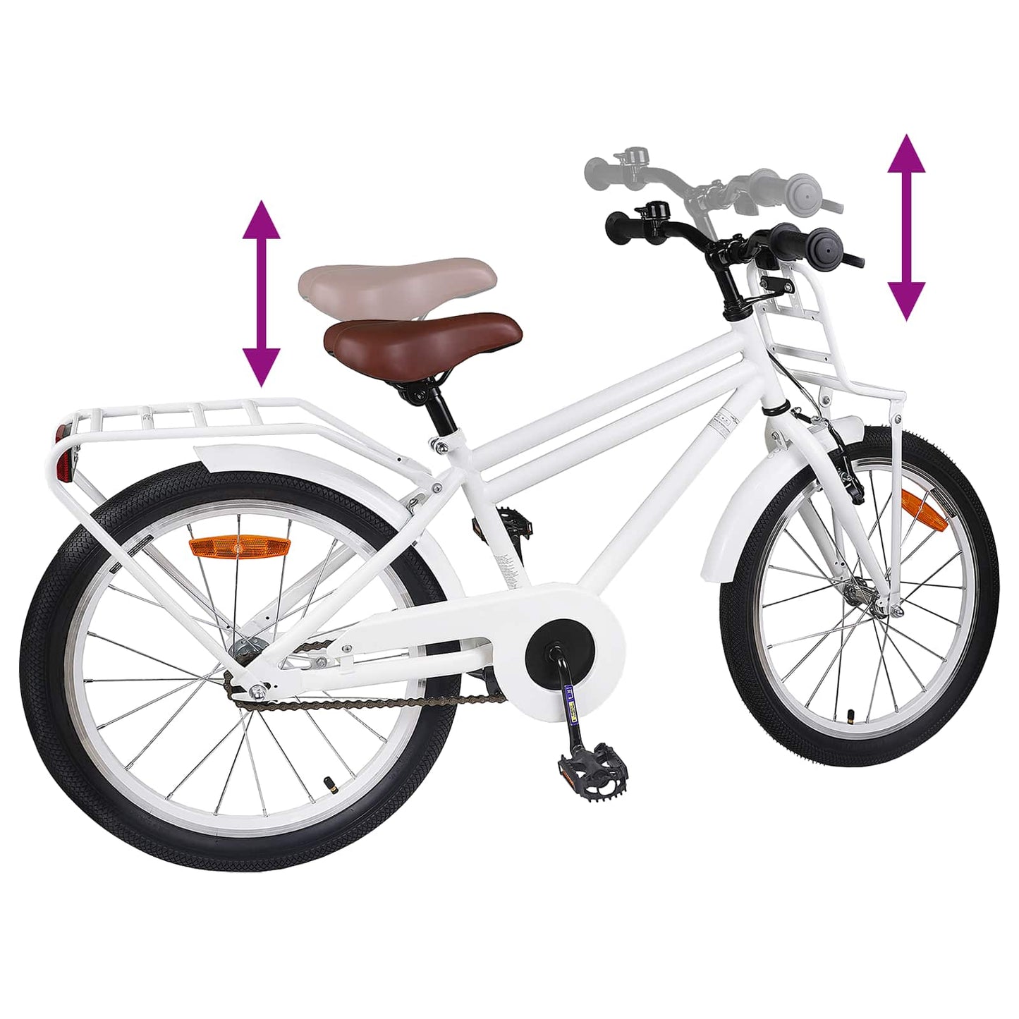 Kinderfiets 20 Inch voor 6-11 jaar oud Wit is nu te koop bij PeponiXL, paradijselijk wonen!