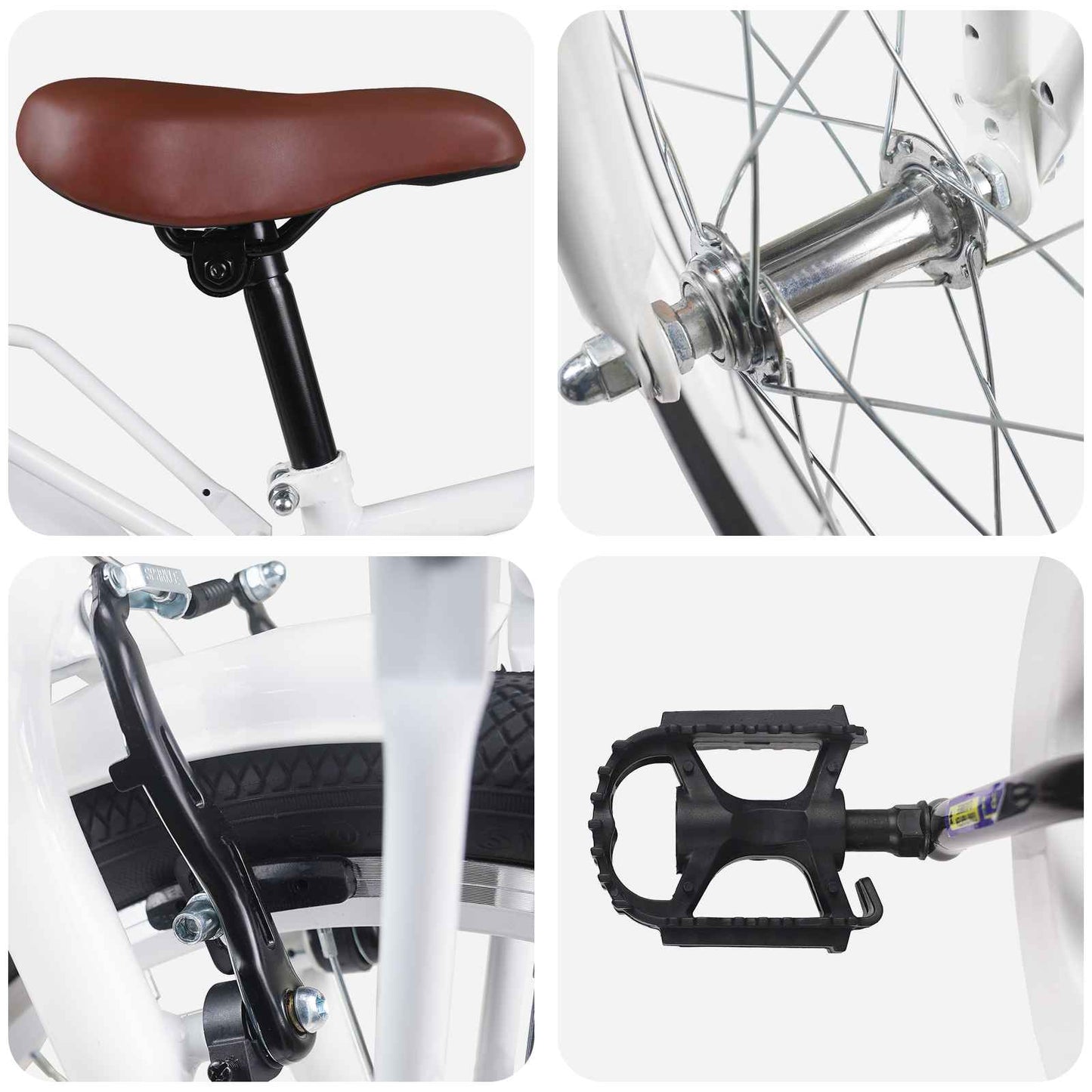 Kinderfiets 22 Inch voor 7-12 jaar oud Wit is nu te koop bij PeponiXL, paradijselijk wonen!