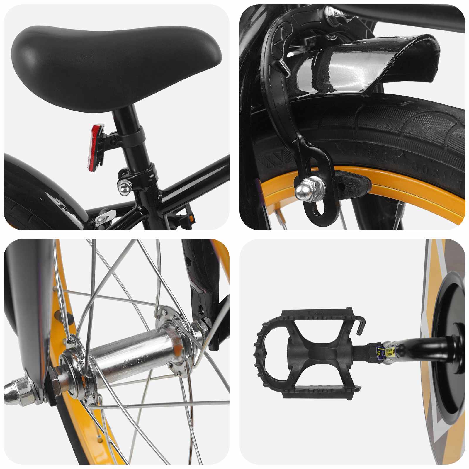 Kinderfiets 16 Inch voor 4-6 jaar oud Zwart is nu te koop bij PeponiXL, paradijselijk wonen!