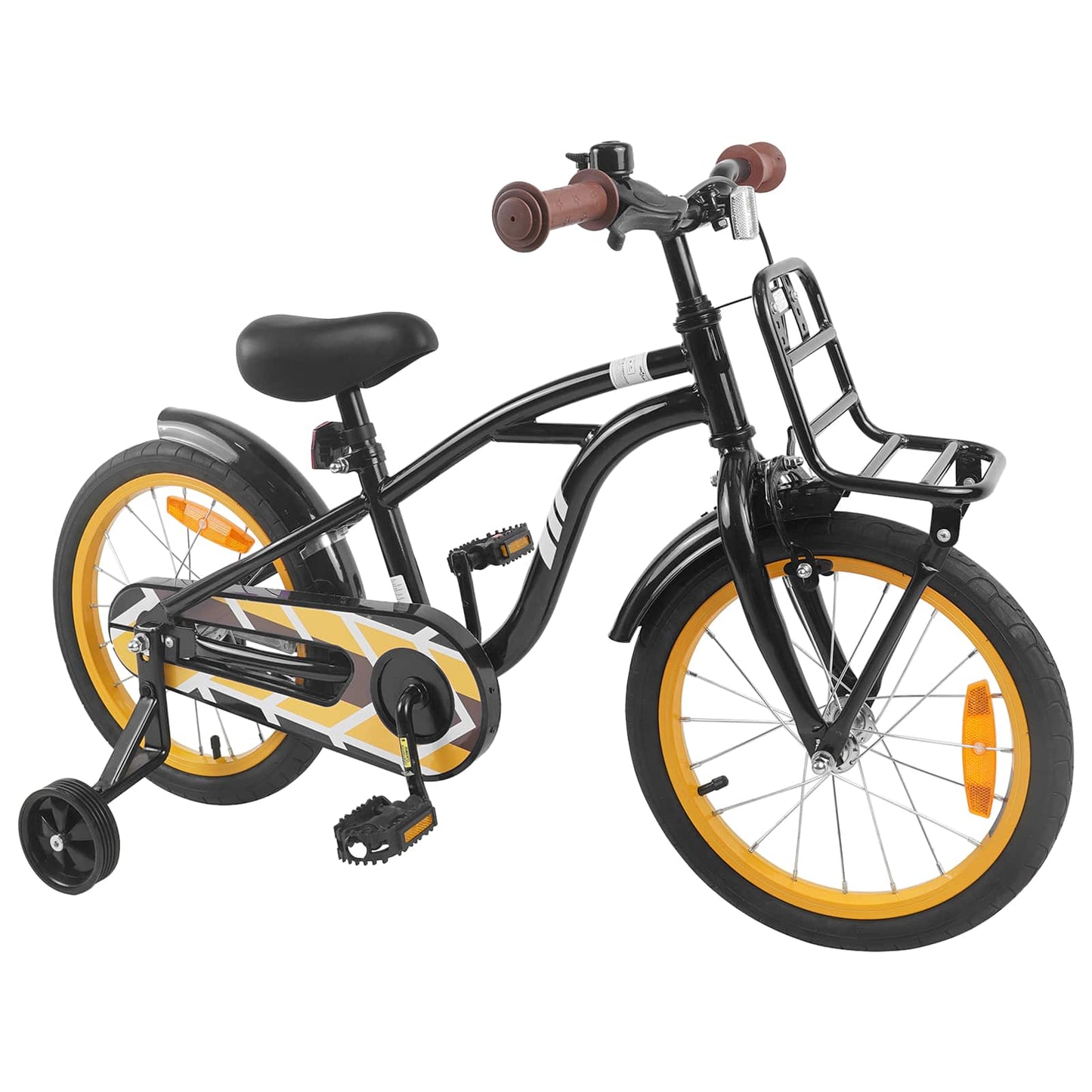 Kinderfiets 16 Inch voor 4-6 jaar oud Zwart is nu te koop bij PeponiXL, paradijselijk wonen!