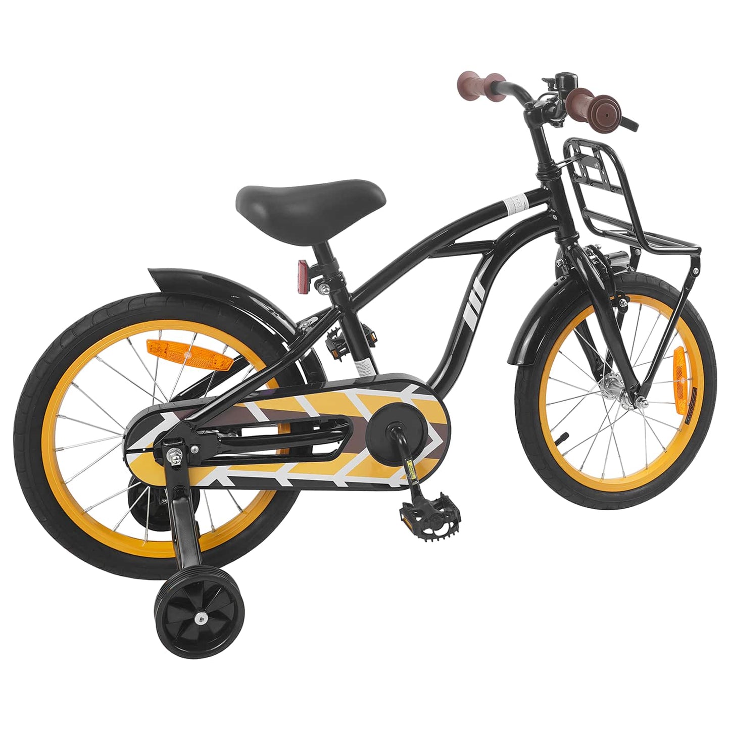Kinderfiets 16 Inch voor 4-6 jaar oud Zwart is nu te koop bij PeponiXL, paradijselijk wonen!