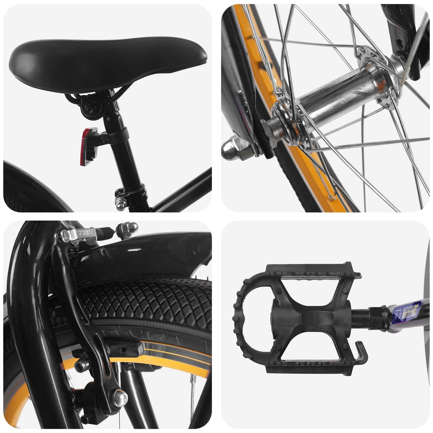 Kinderfiets 18 Inch voor 5-7 jaar Zwart is nu te koop bij PeponiXL, paradijselijk wonen!