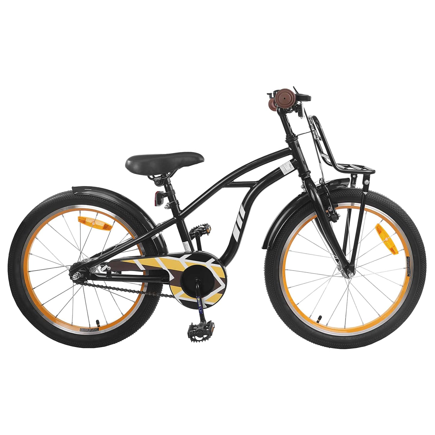 Kinderfiets 22 Inch voor 7-12 jaar oud Zwart is nu te koop bij PeponiXL, paradijselijk wonen!