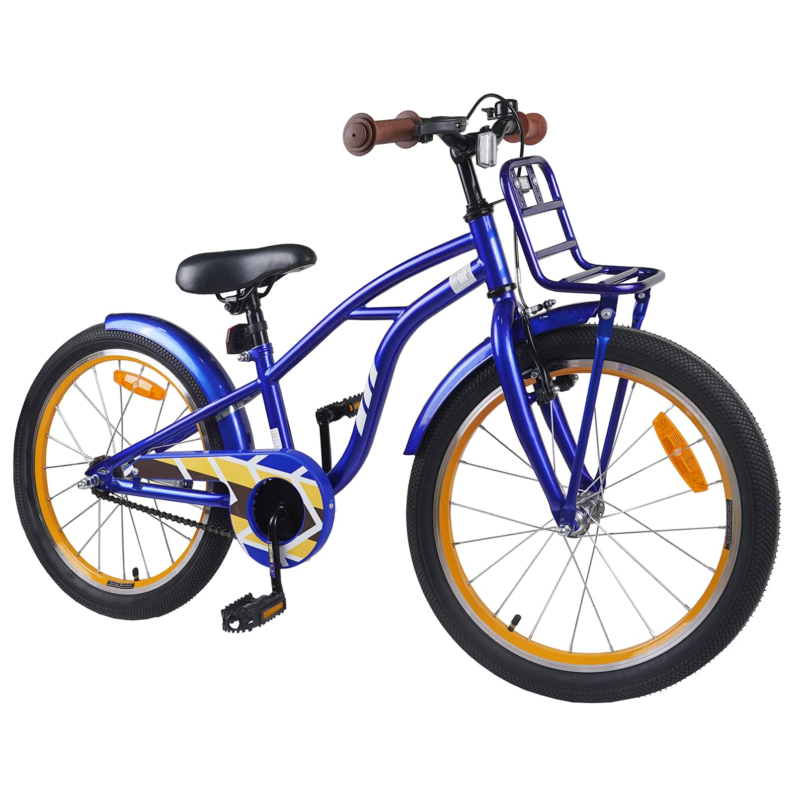 Kinderfiets 22 Inch voor 7-12 jaar oud Donkerblauw is nu te koop bij PeponiXL, paradijselijk wonen!
