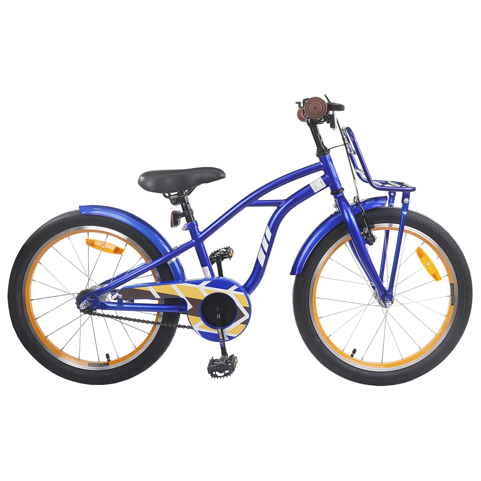 Kinderfiets 22 Inch voor 7-12 jaar oud Donkerblauw is nu te koop bij PeponiXL, paradijselijk wonen!