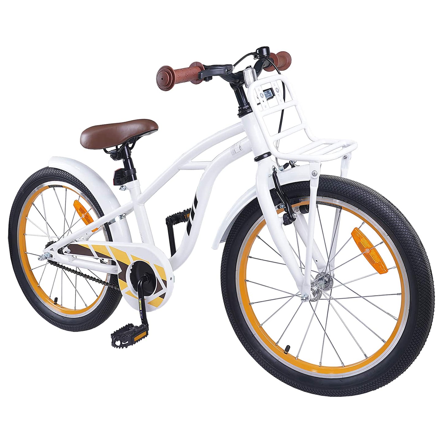 Kinderfiets 18 Inch voor 5-7 jaar Wit is nu te koop bij PeponiXL, paradijselijk wonen!