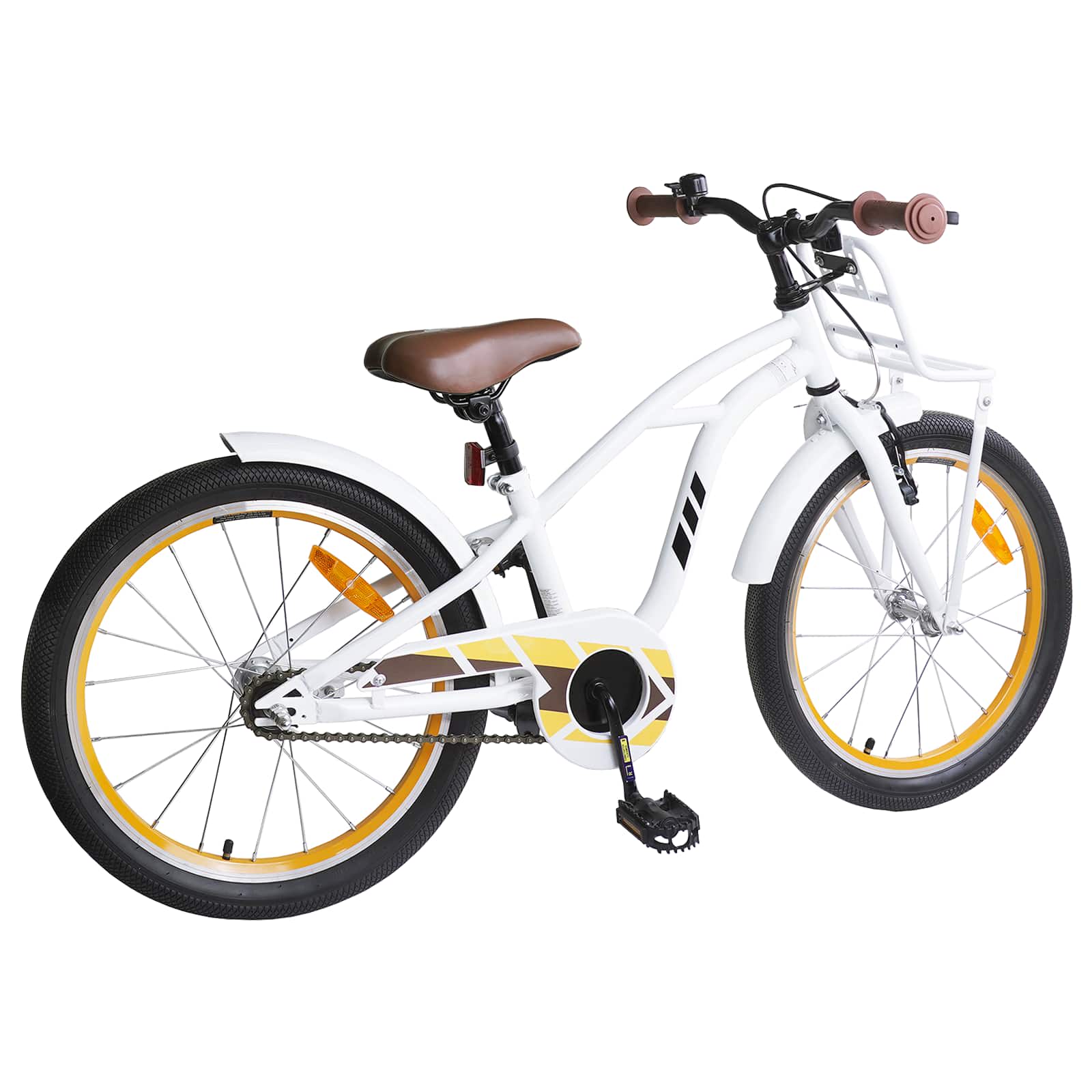 Kinderfiets 18 Inch voor 5-7 jaar Wit is nu te koop bij PeponiXL, paradijselijk wonen!