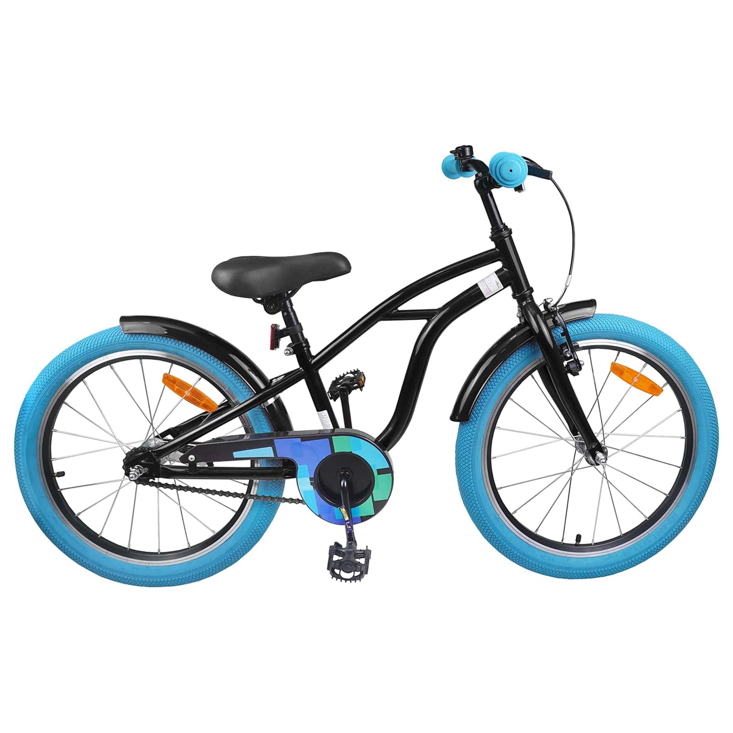 Kinderfiets 22 Inch voor 7-12 jaar oud Zwart is nu te koop bij PeponiXL, paradijselijk wonen!