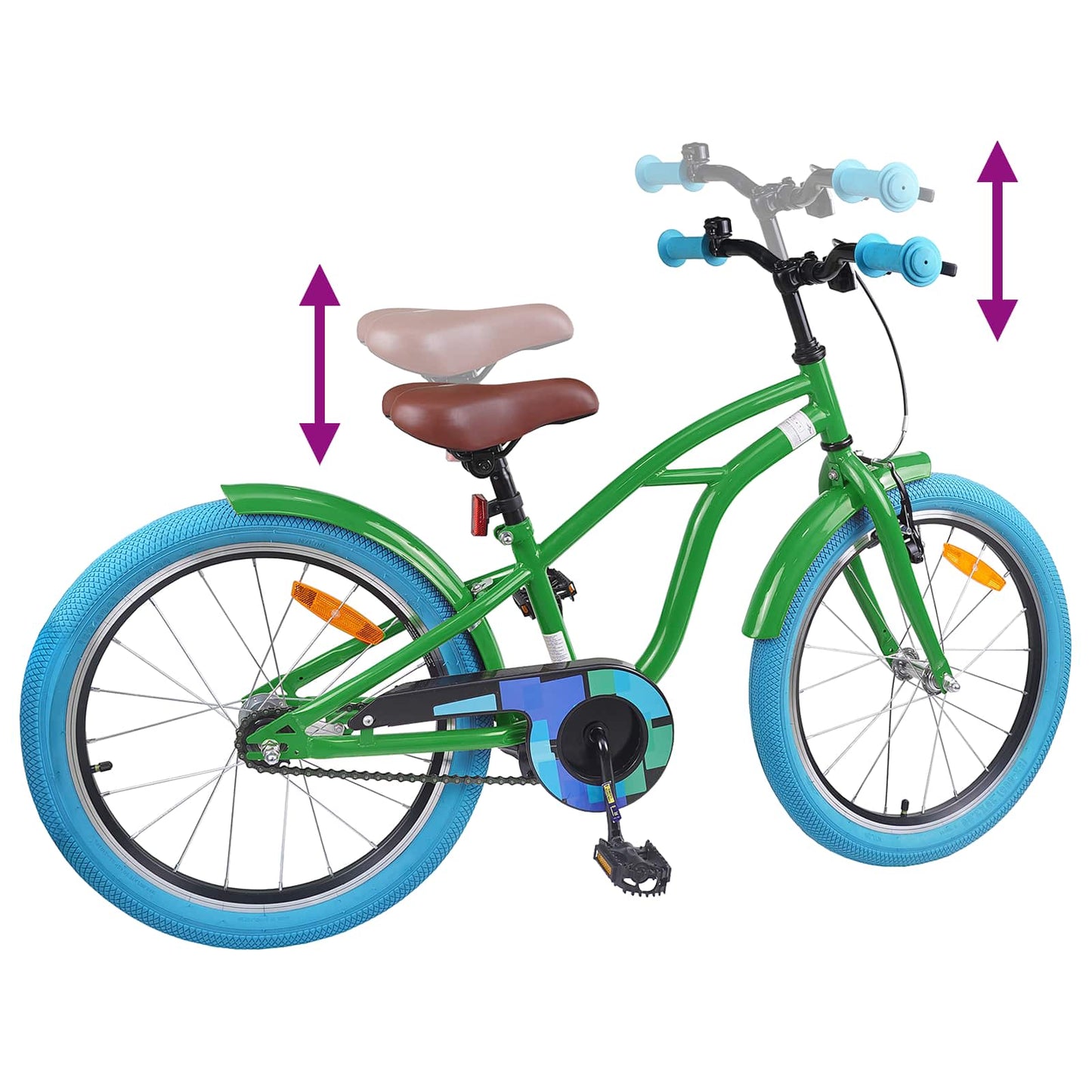 Kinderfiets 20 Inch voor 6-11 jaar oud Groen is nu te koop bij PeponiXL, paradijselijk wonen!