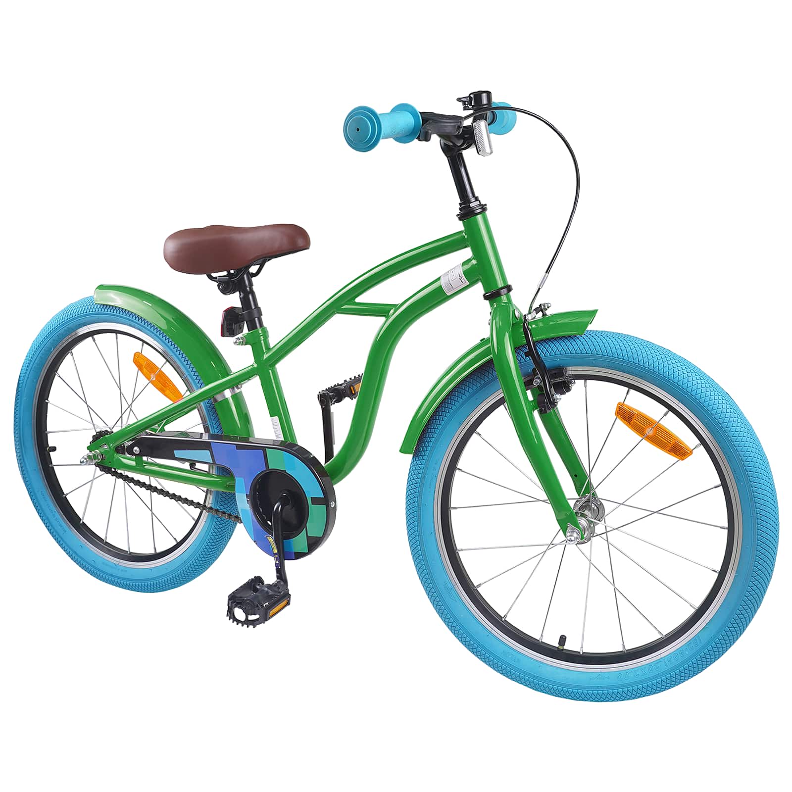 Kinderfiets 22 Inch voor 7-12 jaar oud Groen is nu te koop bij PeponiXL, paradijselijk wonen!