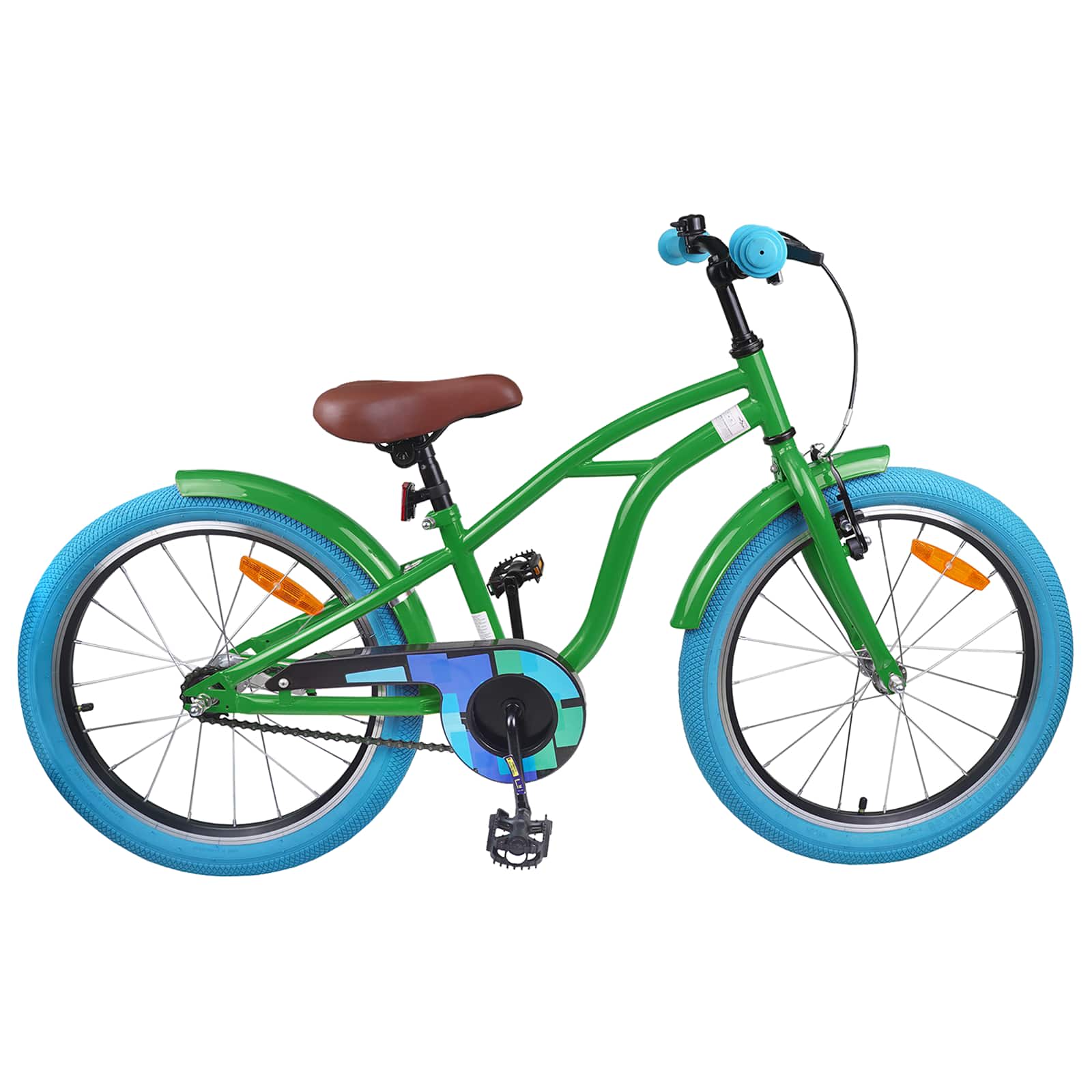 Kinderfiets 22 Inch voor 7-12 jaar oud Groen is nu te koop bij PeponiXL, paradijselijk wonen!