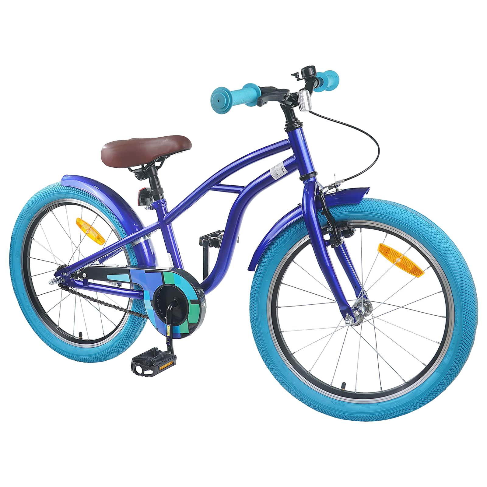 Kinderfiets 20 Inch voor 6-11 jaar oud Donkerblauw is nu te koop bij PeponiXL, paradijselijk wonen!