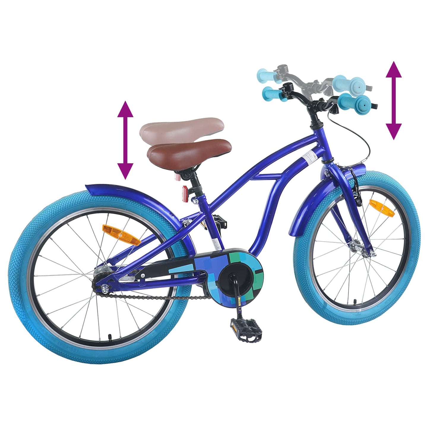 Kinderfiets 20 Inch voor 6-11 jaar oud Donkerblauw is nu te koop bij PeponiXL, paradijselijk wonen!