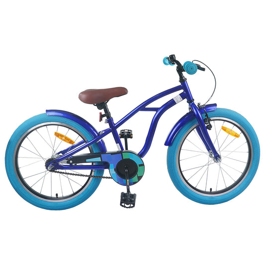 Kinderfiets 22 Inch voor 7-12 jaar oud Donkerblauw is nu te koop bij PeponiXL, paradijselijk wonen!