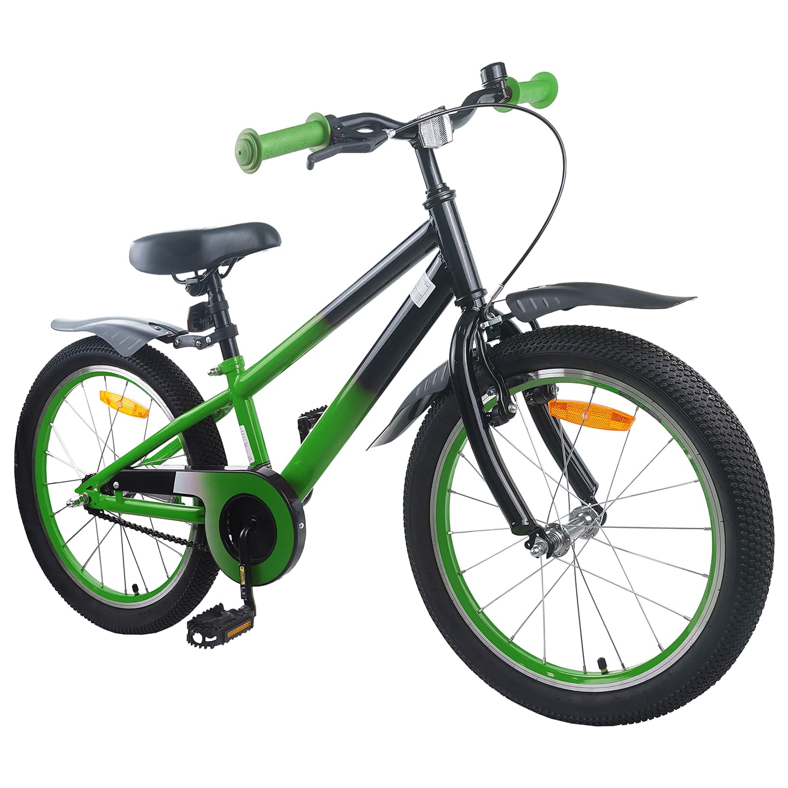 Kinderfiets 18 Inch voor 5-7 jaar Blauw Zwart is nu te koop bij PeponiXL, paradijselijk wonen!