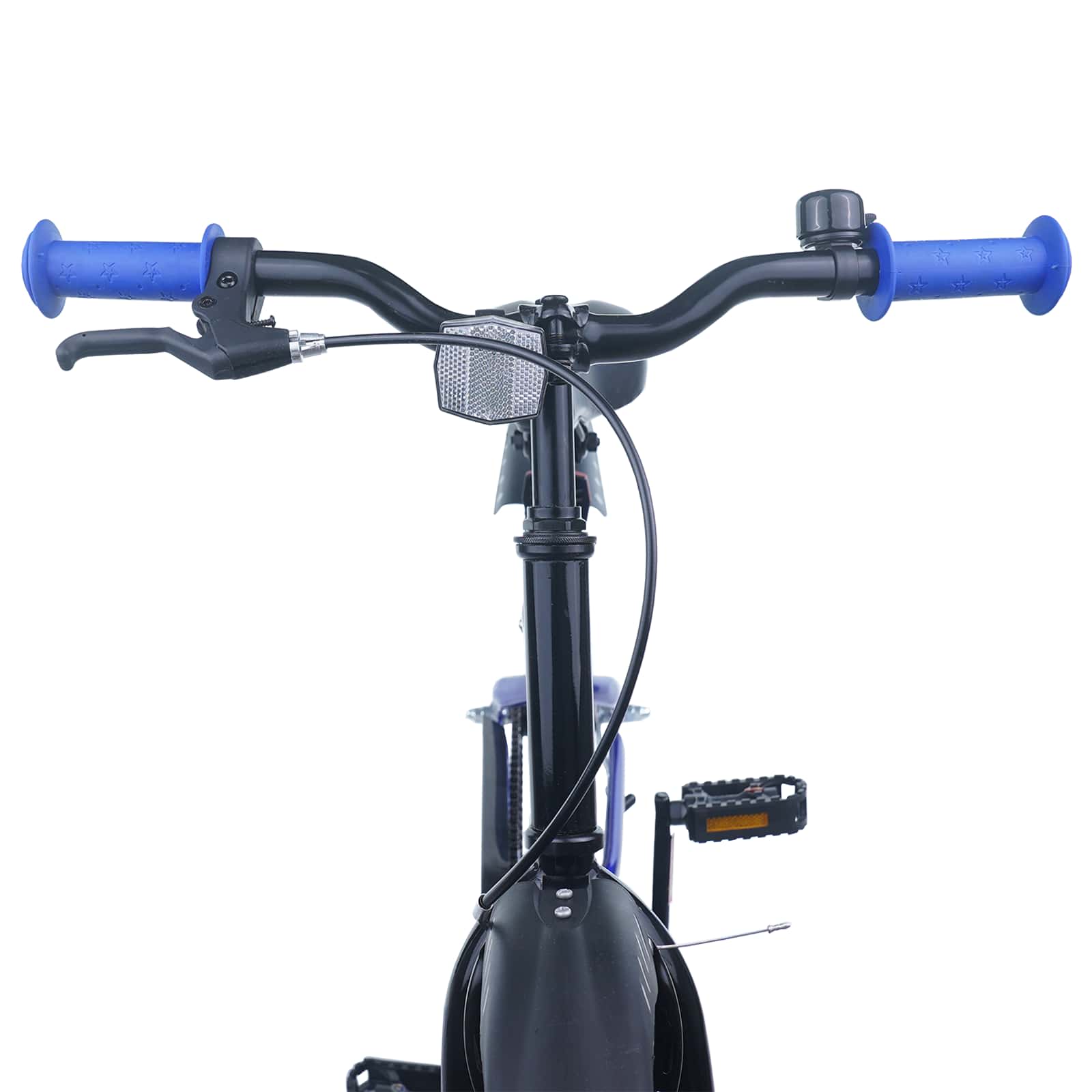 Kinderfiets 18 Inch voor 5-7 jaar Blauw Zwart is nu te koop bij PeponiXL, paradijselijk wonen!