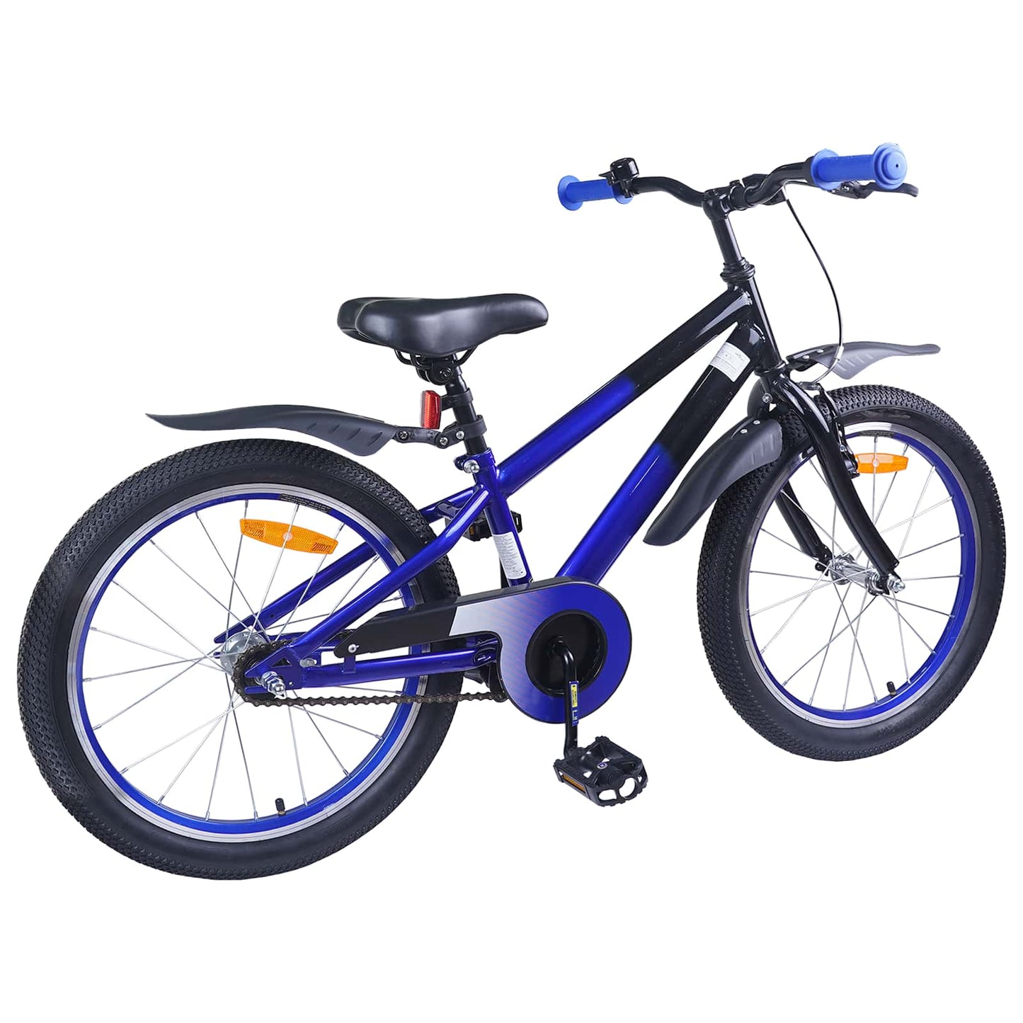 Kinderfiets 18 Inch voor 5-7 jaar Blauw Zwart is nu te koop bij PeponiXL, paradijselijk wonen!