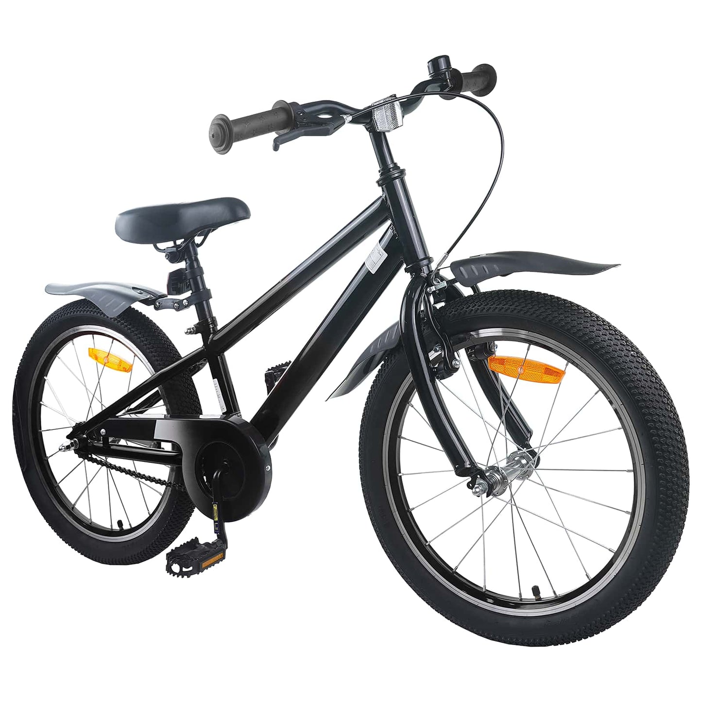 Kinderfiets 18 Inch voor 5-7 jaar Zwart is nu te koop bij PeponiXL, paradijselijk wonen!