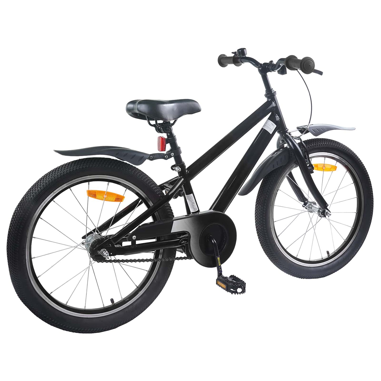 Kinderfiets 18 Inch voor 5-7 jaar Zwart is nu te koop bij PeponiXL, paradijselijk wonen!