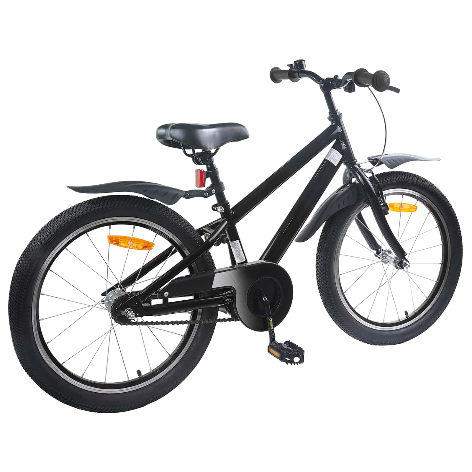 Kinderfiets 18 Inch voor 5-7 jaar Zwart is nu te koop bij PeponiXL, paradijselijk wonen!
