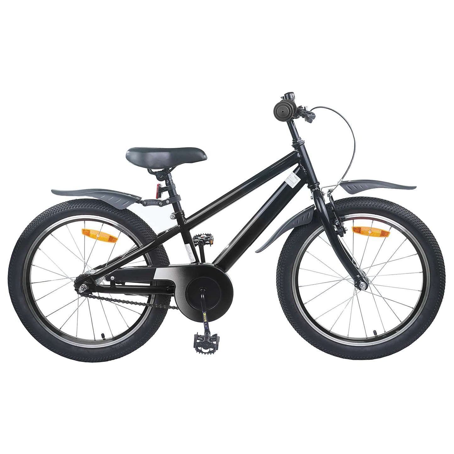 Kinderfiets 18 Inch voor 5-7 jaar Zwart is nu te koop bij PeponiXL, paradijselijk wonen!