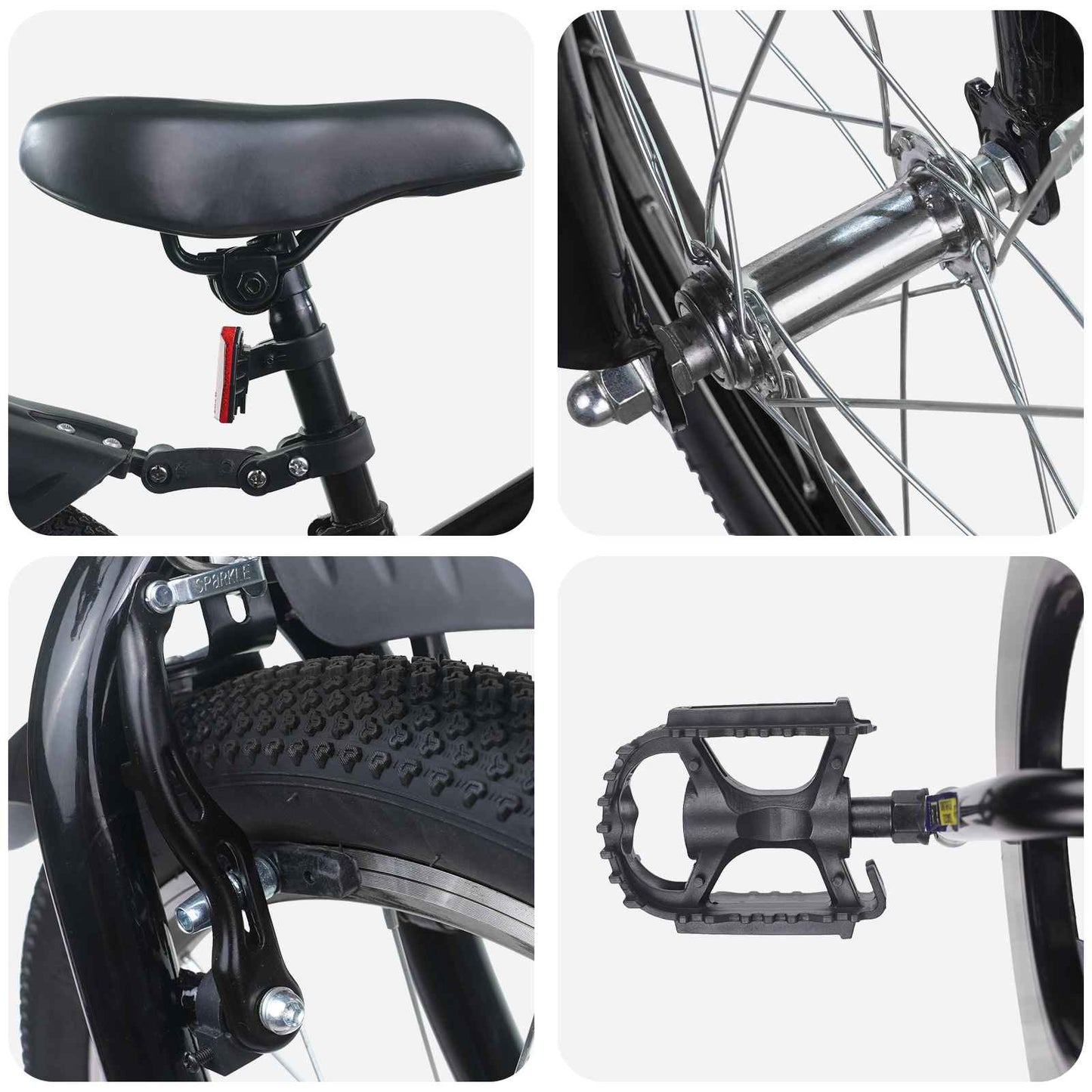 Kinderfiets 20 Inch voor 6-11 jaar oud Zwart is nu te koop bij PeponiXL, paradijselijk wonen!