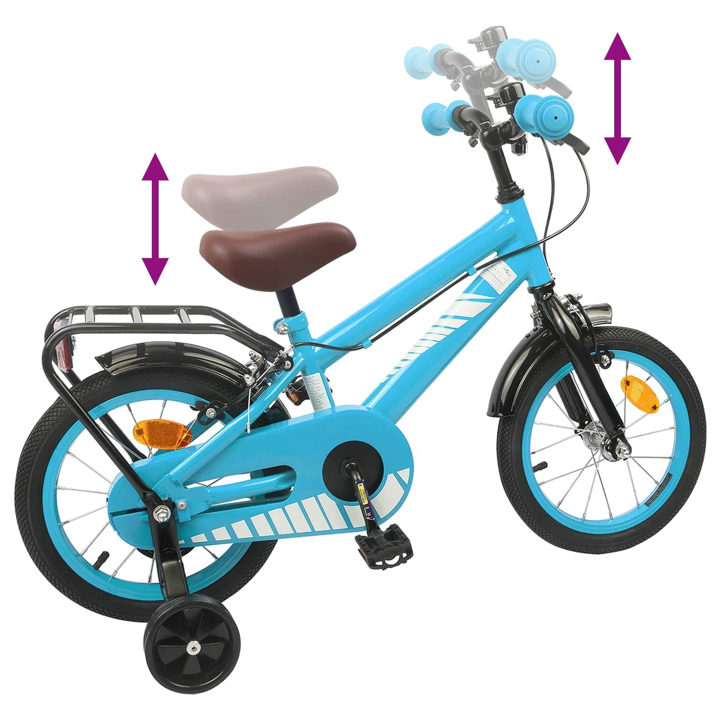 Kinderfiets 12 Inch voor 2-4 jaar oud Lichtblauw is nu te koop bij PeponiXL, paradijselijk wonen!