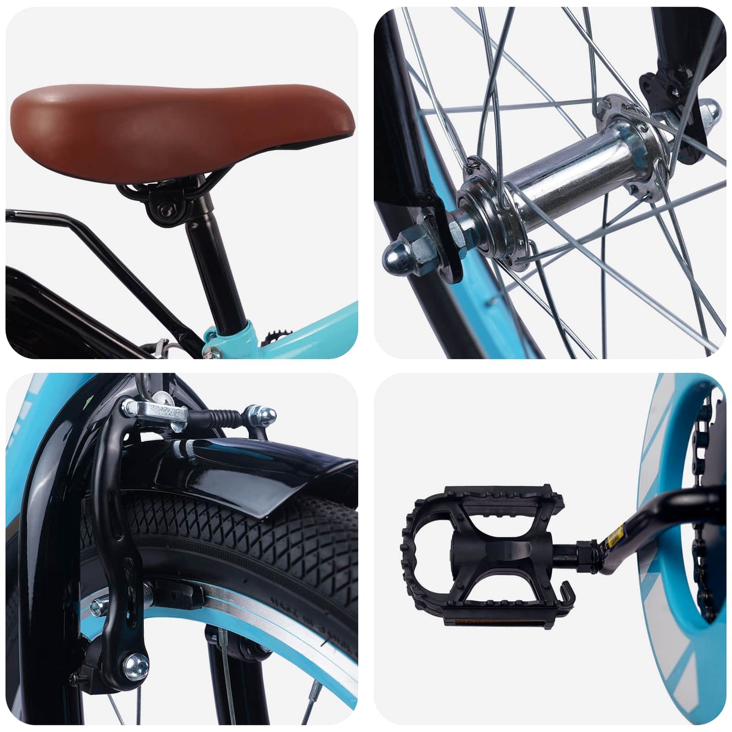 Kinderfiets 18 Inch voor 5-7 jaar Lichtblauw is nu te koop bij PeponiXL, paradijselijk wonen!