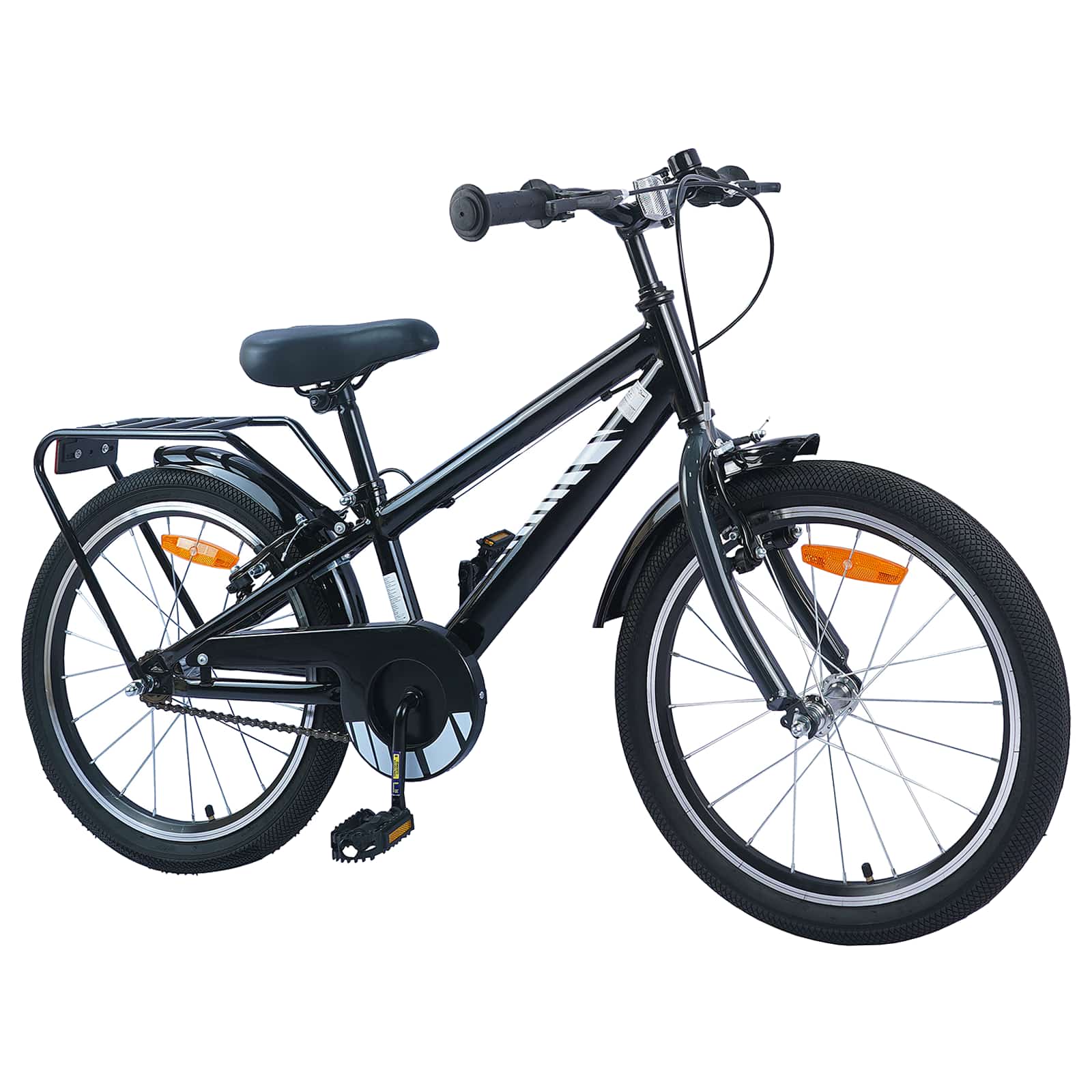 Kinderfiets 18 Inch voor 5-7 jaar Zwart is nu te koop bij PeponiXL, paradijselijk wonen!
