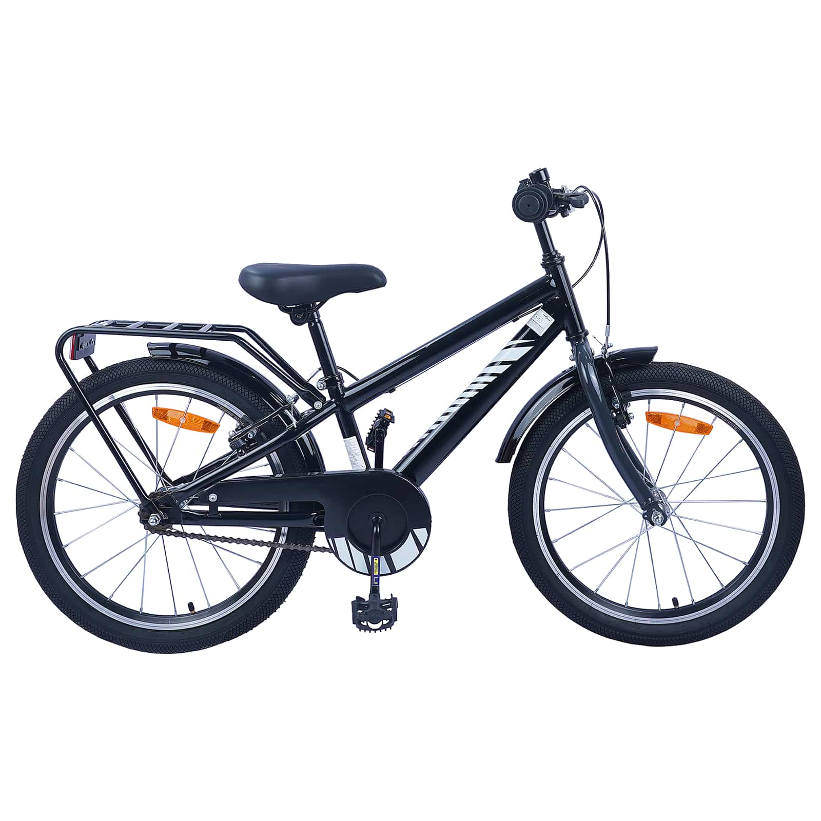 Kinderfiets 18 Inch voor 5-7 jaar Zwart is nu te koop bij PeponiXL, paradijselijk wonen!