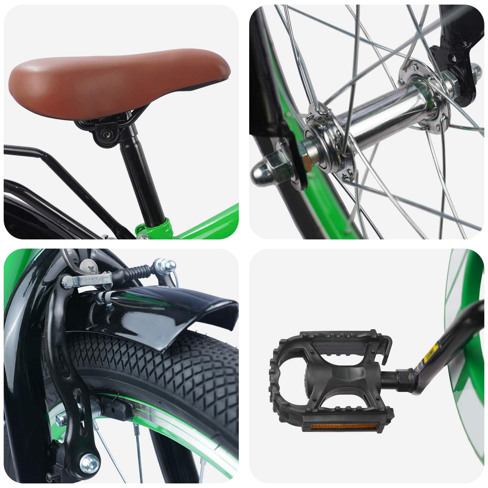 Kinderfiets 20 Inch voor 6-11 jaar oud Groen is nu te koop bij PeponiXL, paradijselijk wonen!