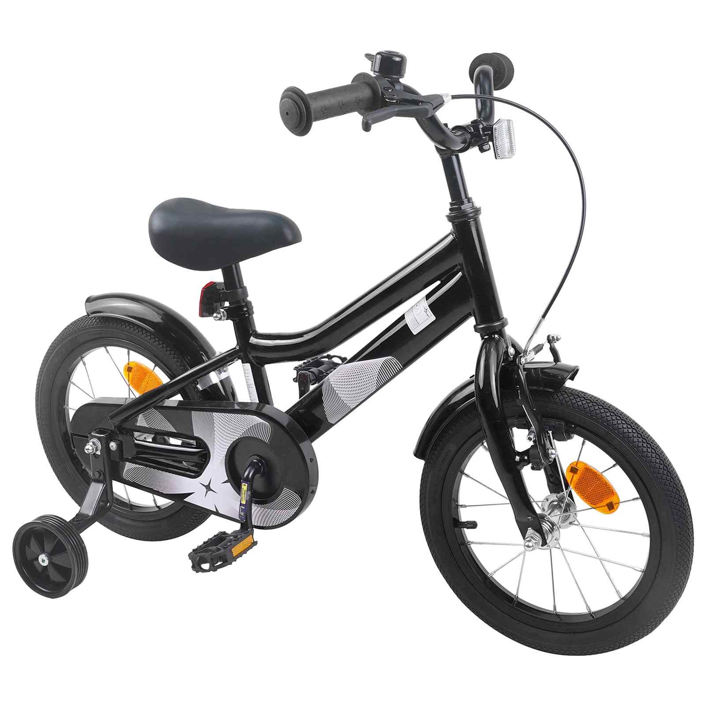 Kinderfiets 12 Inch voor 2-4 jaar oud Zwart is nu te koop bij PeponiXL, paradijselijk wonen!