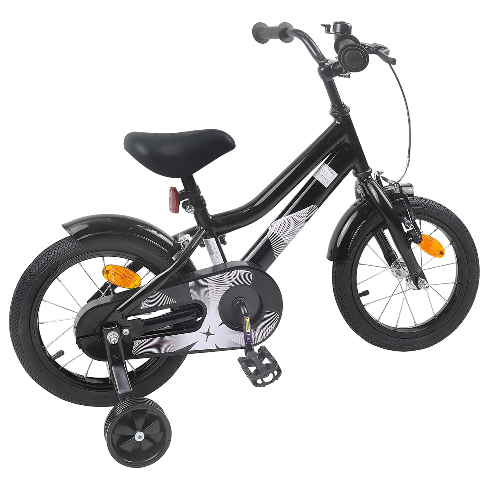Kinderfiets 12 Inch voor 2-4 jaar oud Zwart is nu te koop bij PeponiXL, paradijselijk wonen!