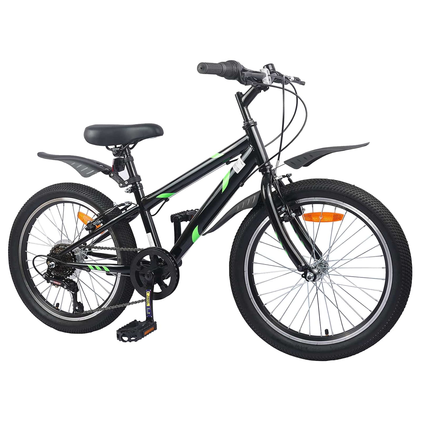Kinderfiets 20 Inch 6-Speed voor 6-11 jaar oud Zwart is nu te koop bij PeponiXL, paradijselijk wonen!
