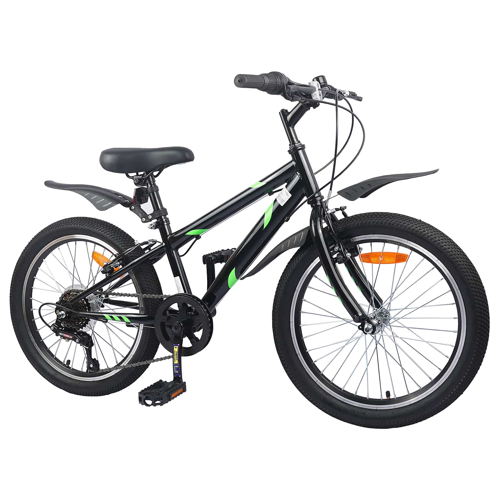 Kinderfiets 20 Inch 6-Speed voor 6-11 jaar oud Zwart is nu te koop bij PeponiXL, paradijselijk wonen!