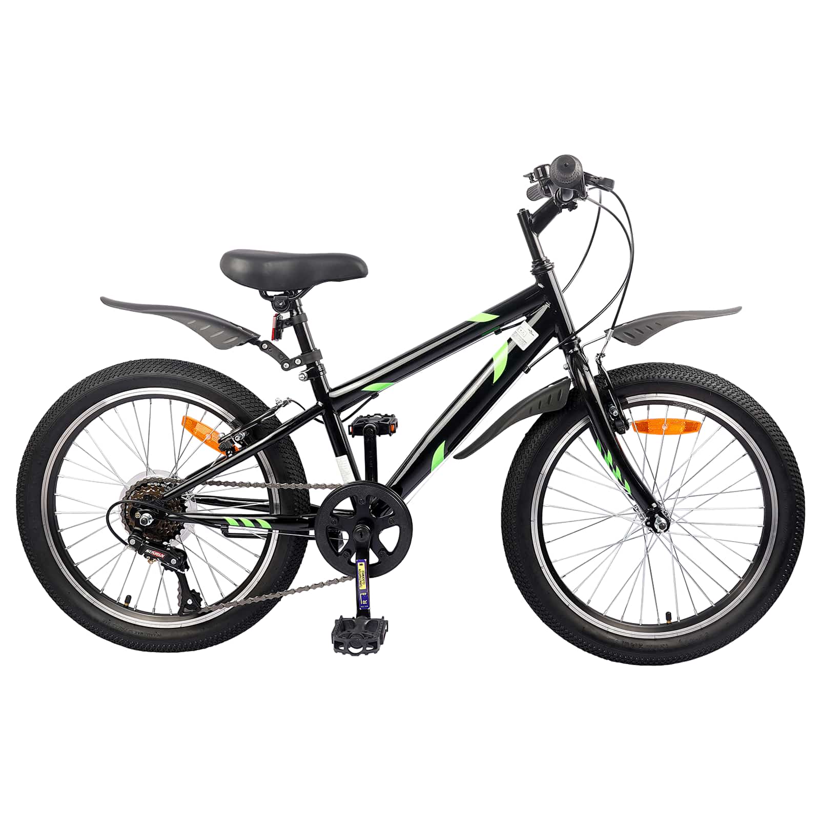 Kinderfiets 20 Inch 6-Speed voor 6-11 jaar oud Zwart is nu te koop bij PeponiXL, paradijselijk wonen!