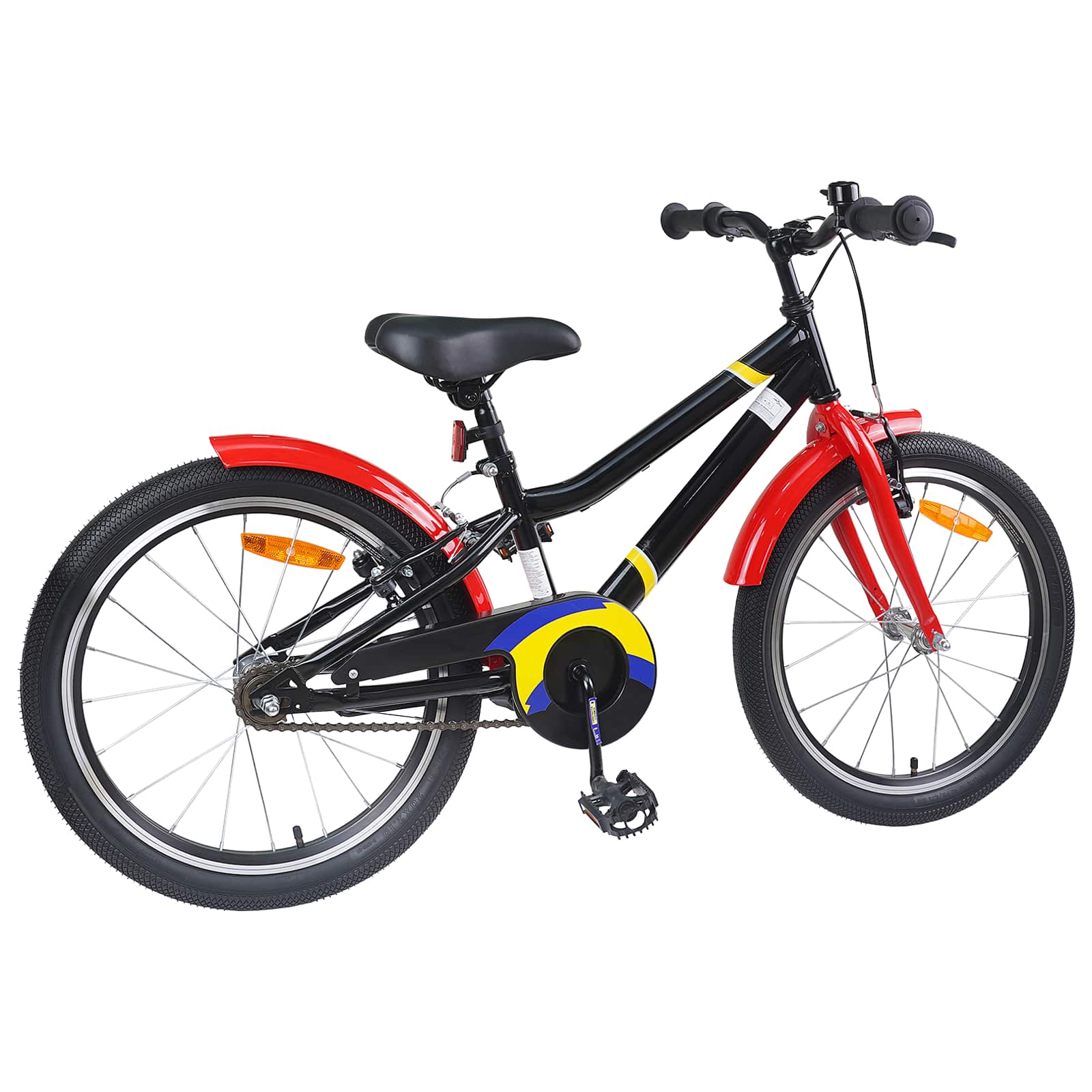 Kinderfiets 18 Inch voor 5-7 jaar Blauw Wit is nu te koop bij PeponiXL, paradijselijk wonen!