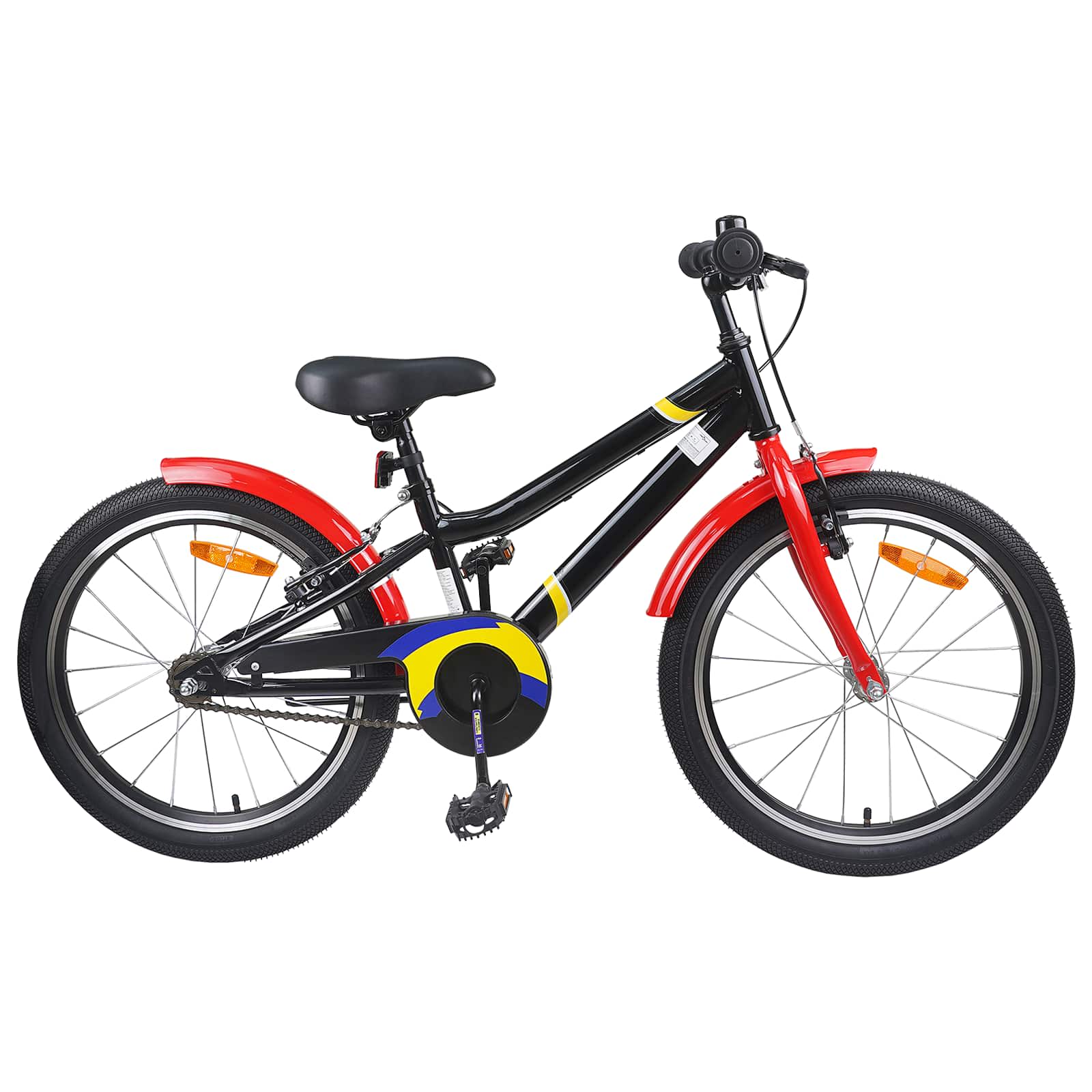 Kinderfiets 18 Inch voor 5-7 jaar Blauw Wit is nu te koop bij PeponiXL, paradijselijk wonen!