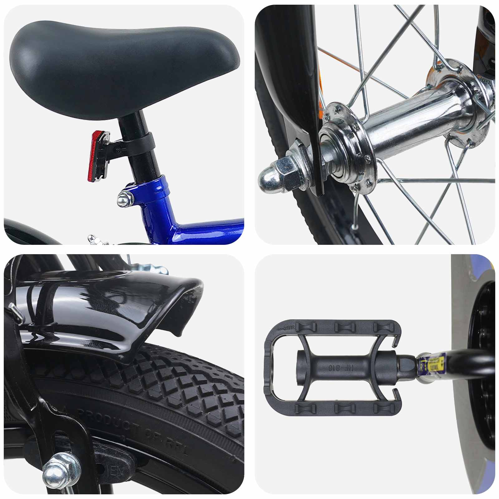 Kinderfiets 12 Inch voor 2-4 jaar oud Blauw en Zwart is nu te koop bij PeponiXL, paradijselijk wonen!