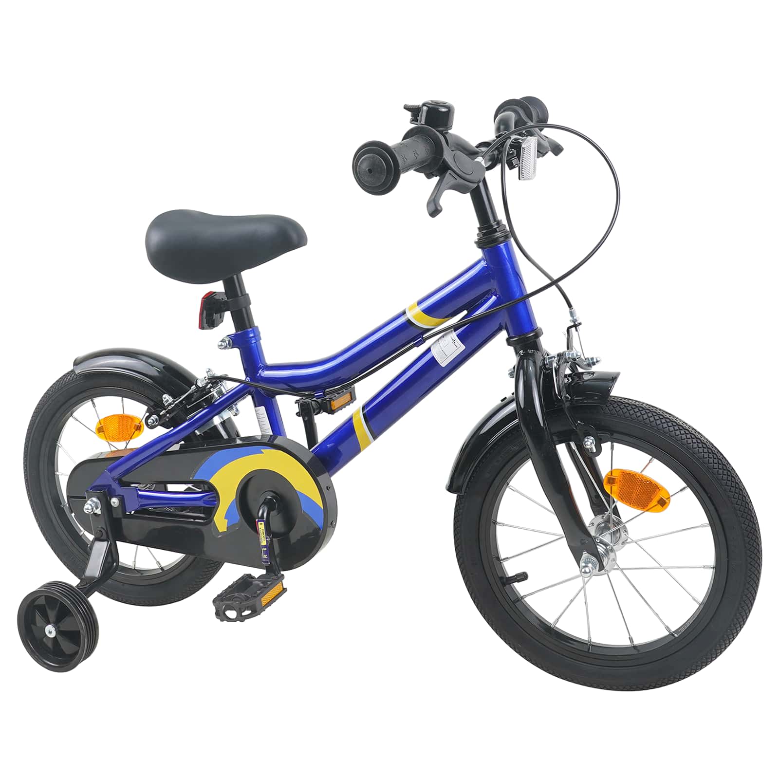 Kinderfiets 12 Inch voor 2-4 jaar oud Blauw en Zwart is nu te koop bij PeponiXL, paradijselijk wonen!