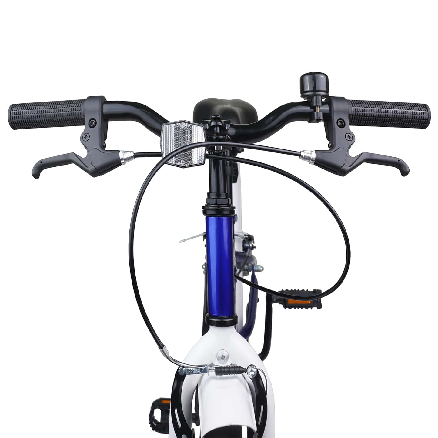 Kinderfiets 18 Inch voor 5-7 jaar Blauw Wit is nu te koop bij PeponiXL, paradijselijk wonen!