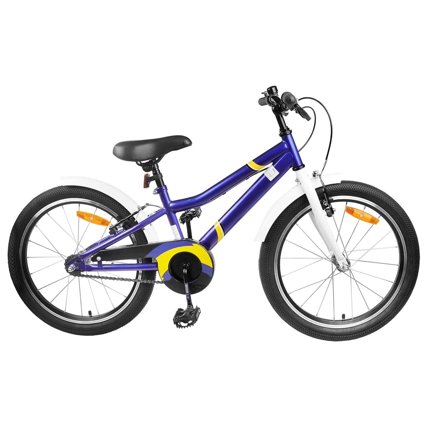 Kinderfiets 18 Inch voor 5-7 jaar Blauw Wit is nu te koop bij PeponiXL, paradijselijk wonen!