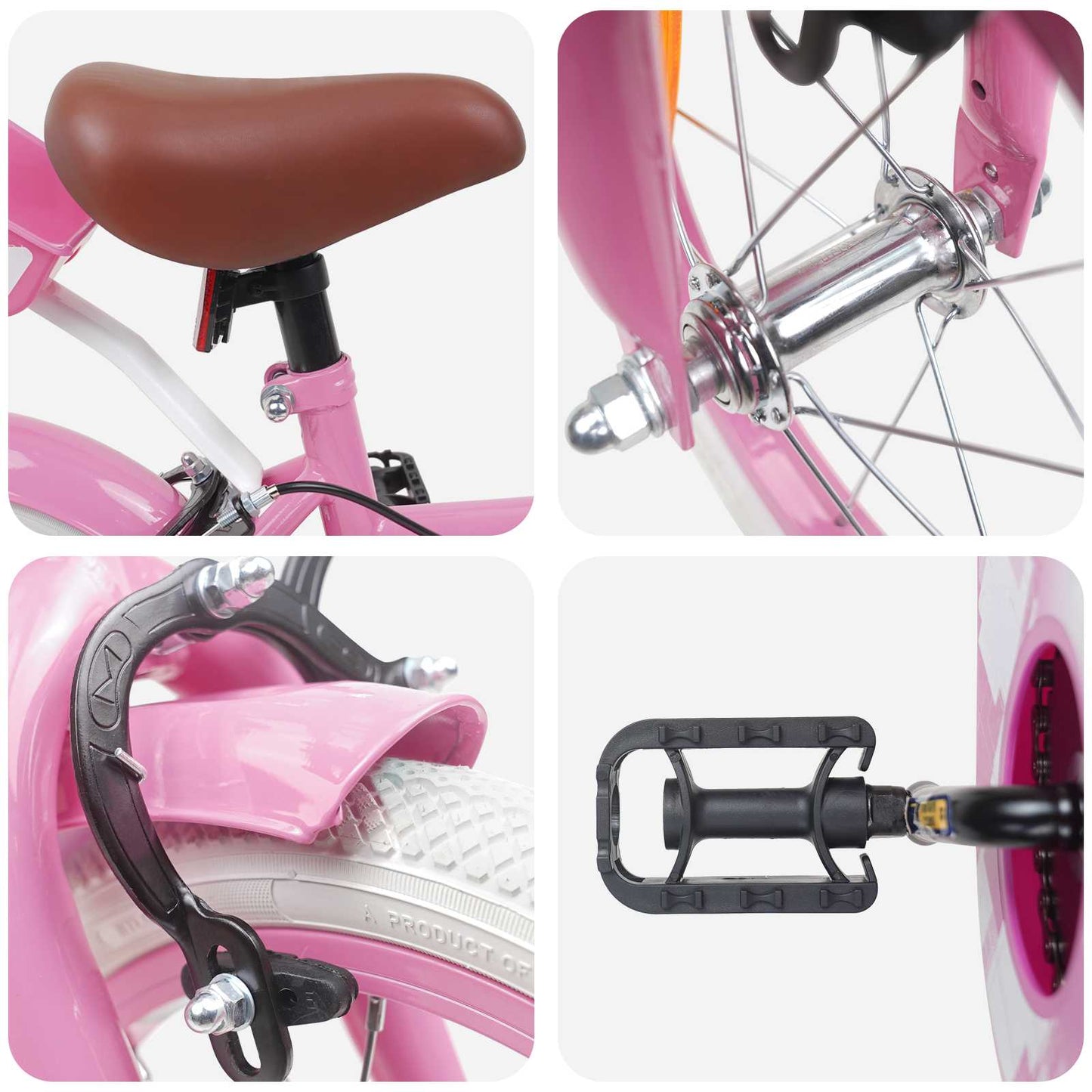 Kinderfiets 16 Inch voor 4-6 jaar oud Lichtroze is nu te koop bij PeponiXL, paradijselijk wonen!